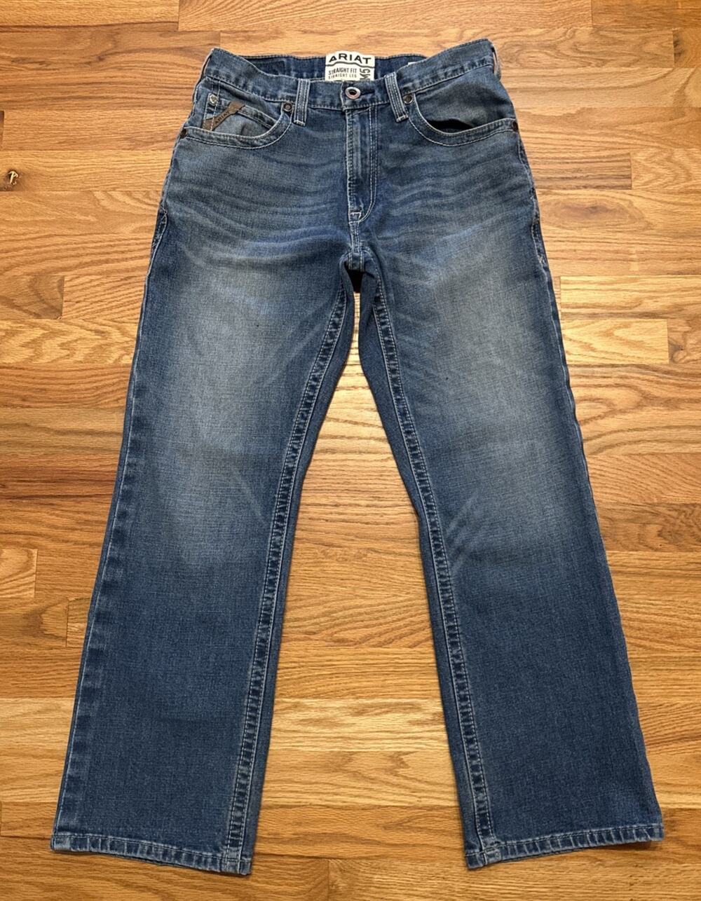 Ariat M5 Dexter Straight Leg Jeans 31x30 Dark Wash Blue Denim
